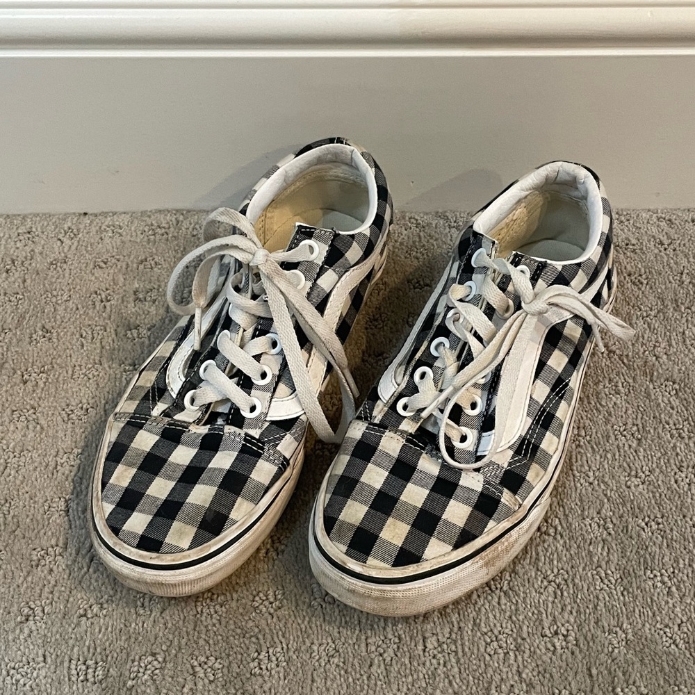 Black and White Checkered Vans